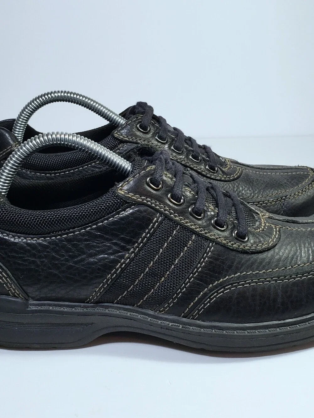 Clark's Mens Black Leather Oxford Shoes Sz 8